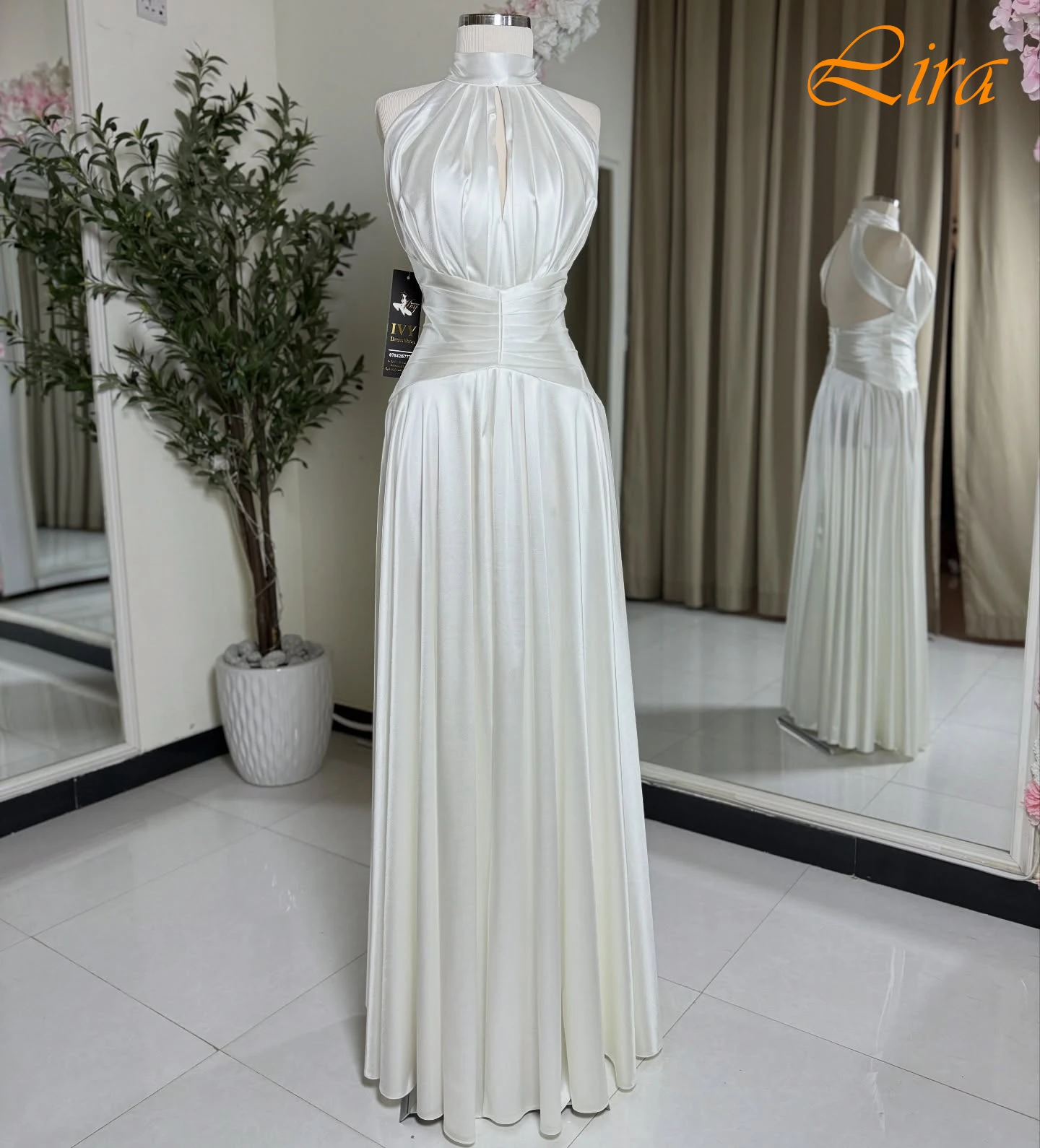 

Customized A-Line Halter Elegant Formal Evening Dress and Temperament Delicate Celebrity Gowns Fashion High Quality Party Dress