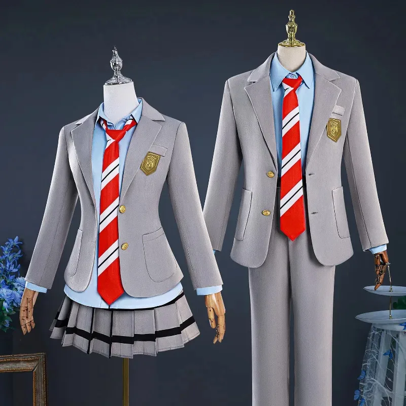 أنيمي كذبتك في أبريل ميازونو كاوري أريما كوسي تأثيري حلي المدرسة JK موحدة صبي فتاة ملابس كرنفال فستان الحفلات #4