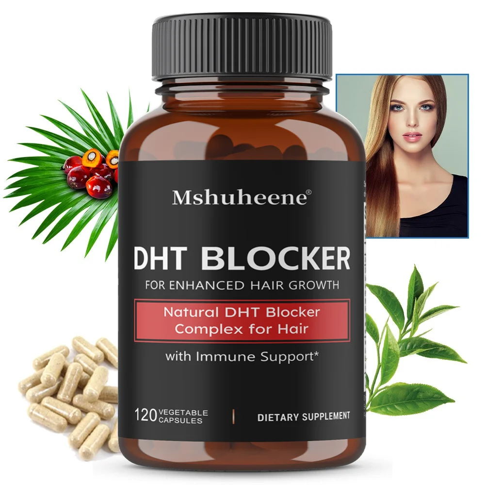 Saw Palmetto & Biotin Complex, DHT Support Supplement, Helps Maintain Healthy Hair, Strength & Volume, Scalp & Hair Wellness