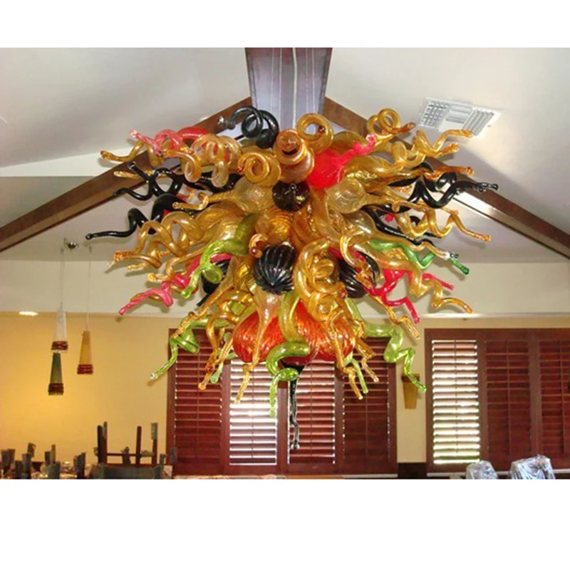 

Hanging Handicraft Blown Glass Lamp Venetian Murano Glass Chandeliers