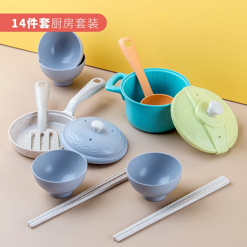 Children'S Play Kitchen Toy Set Parent Child Interactive Mini Kitchenware For Boys And Girls Kids Pretend To Be Eating Tools