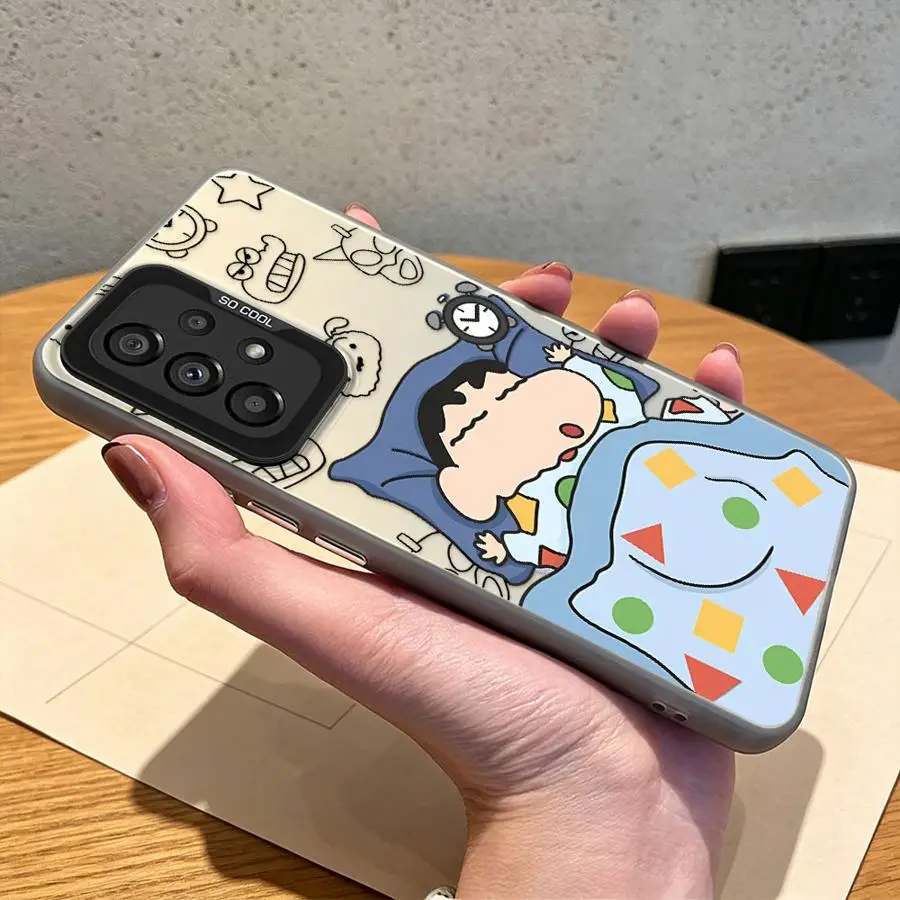 Crayon Shin-chan Case for Samsung Galaxy A17 A54 A15 A16 A34 A37 A12 A72 A26 A50 A31 A07 A71 A14 A57 A25 A56 A23 A51 A04 Phone