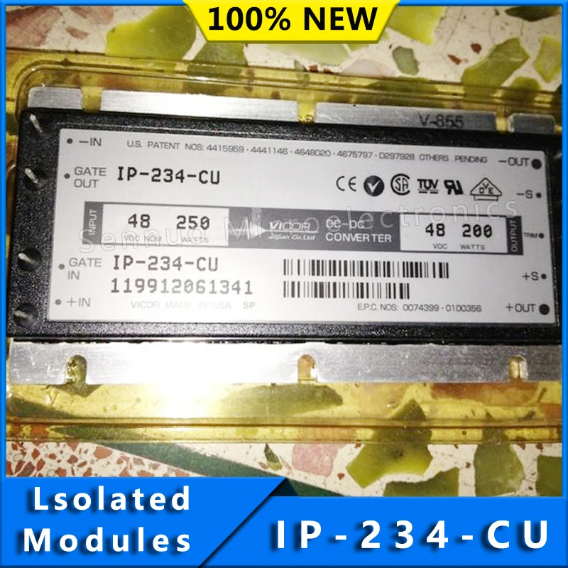 1 قطعة IP-234-CU جديد معزول وحدة تيار مستمر تيار مستمر محول 1 الناتج 48 فولت 4.17A 42 فولت-60 فولت المدخلات