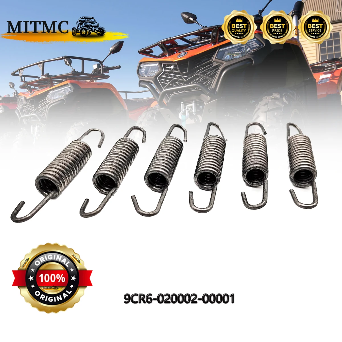 

6 шт. пружина глушителя для CF 450 500 625 Cforce 550 X5 Z5 625 ATV UTV 9CR6-020002-00001 9010-020185 9CR6-020002