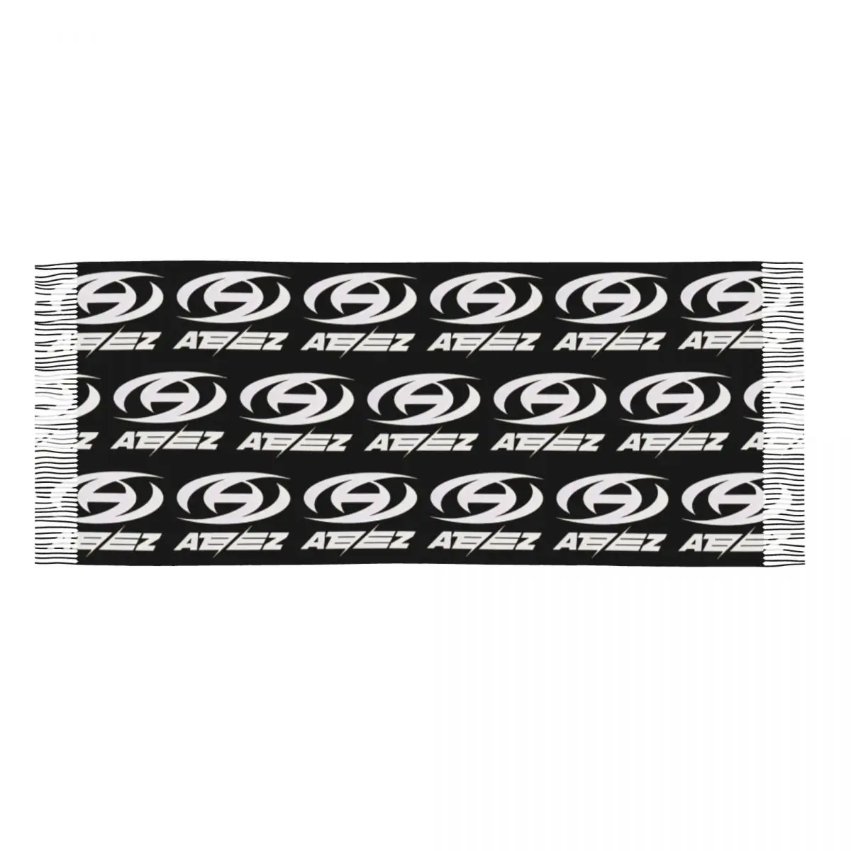 Personalized Printed Kpop ATEEZs Logo Scarf Women Men Winter Fall Warm Scarves A TEEnager Zs Shawls Wraps