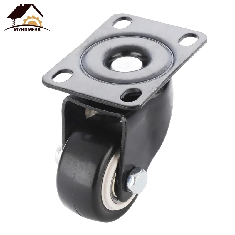 4 Pieces Furniture Caster 200kg Heavy Duty 360 Rotatable 1.5 inch M8 Screw Castor Wheels Industrial Machine Warehouse Restaurant