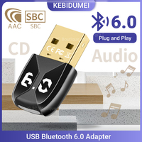 USB Bluetooth 6.0 Adapter Bluetooth 5.1 Dongle for PC Windows 11/10/8.1 Bluetooth Receiver Transmitter for Keyboard/Mouse