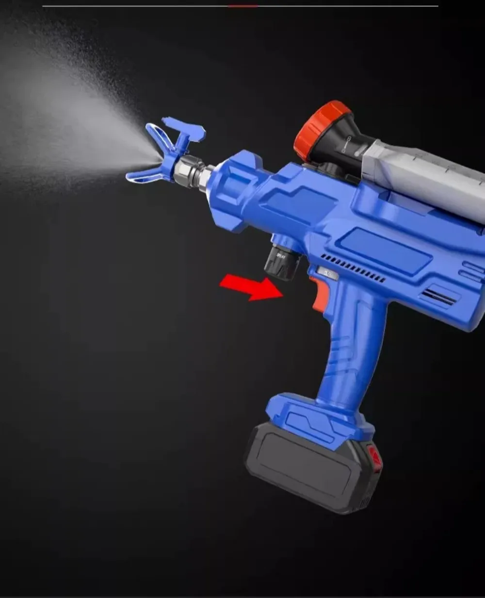 Lithium Powered Airless Spray Gun High Pressure Handheld Paint Sprayer for Latex and Oil Based Coatings