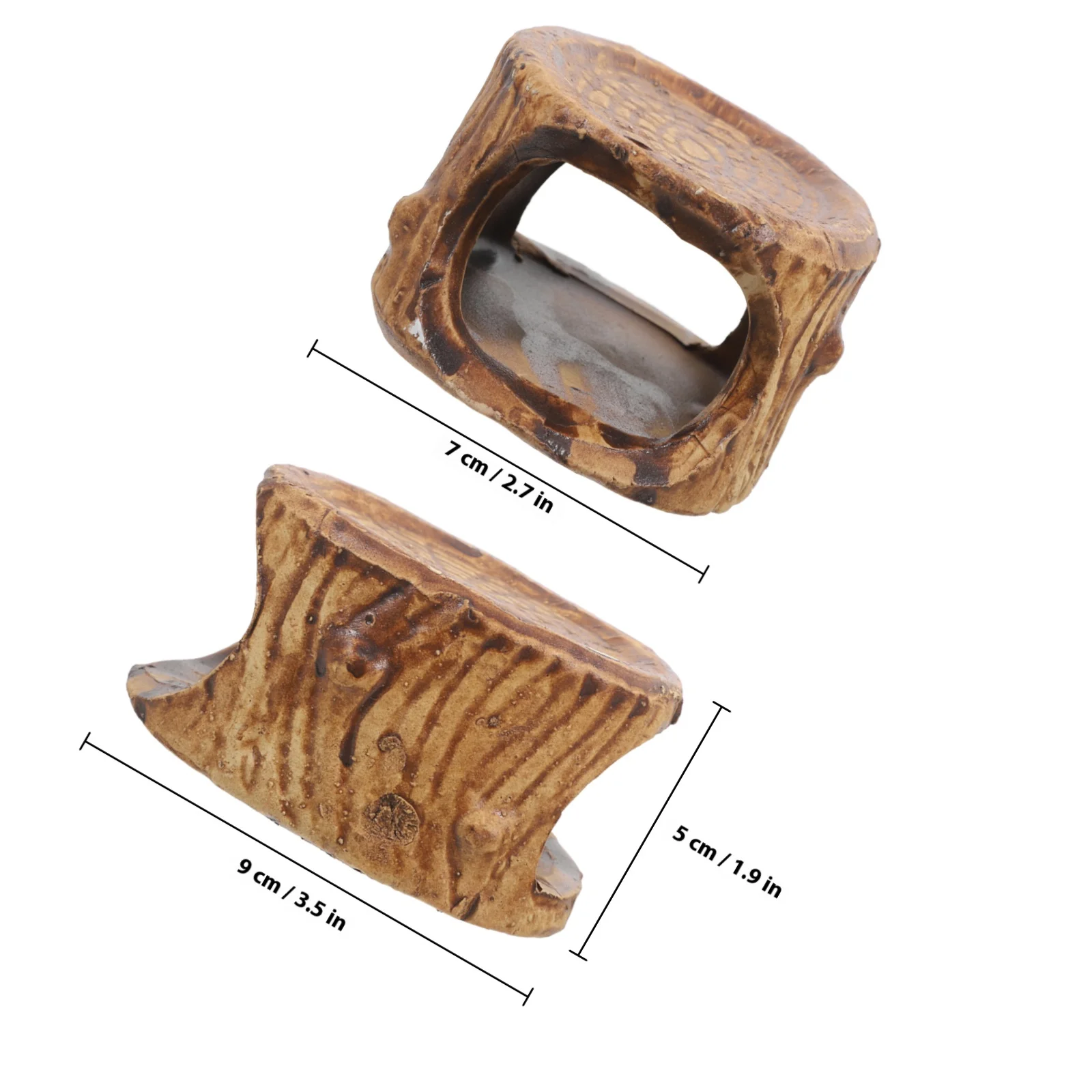 Gua Keramik untuk Akuarium, Tempat Persembunyian Ikan, Udang, Betta, Bentuk Kerucut, Dekorasi Terowongan, Habitat, Rumah Udang