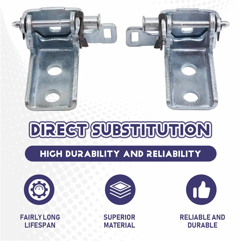 

4Pcs Upper&Lower Front Door Hinge 9035EP 9035ER 9035EQ 9035ES For 308 10-15 408 10-13 Door Stoppers L+R