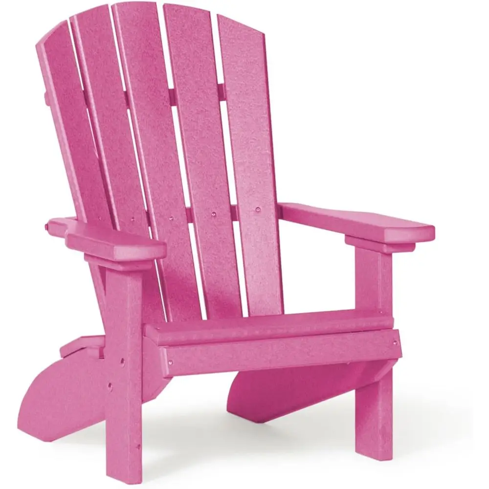 

Child-Sized Adirondack Chair for Outdoor Play, Durable Patio Seating, Perfect for Ages 3-8, Made in USA (Pink)
