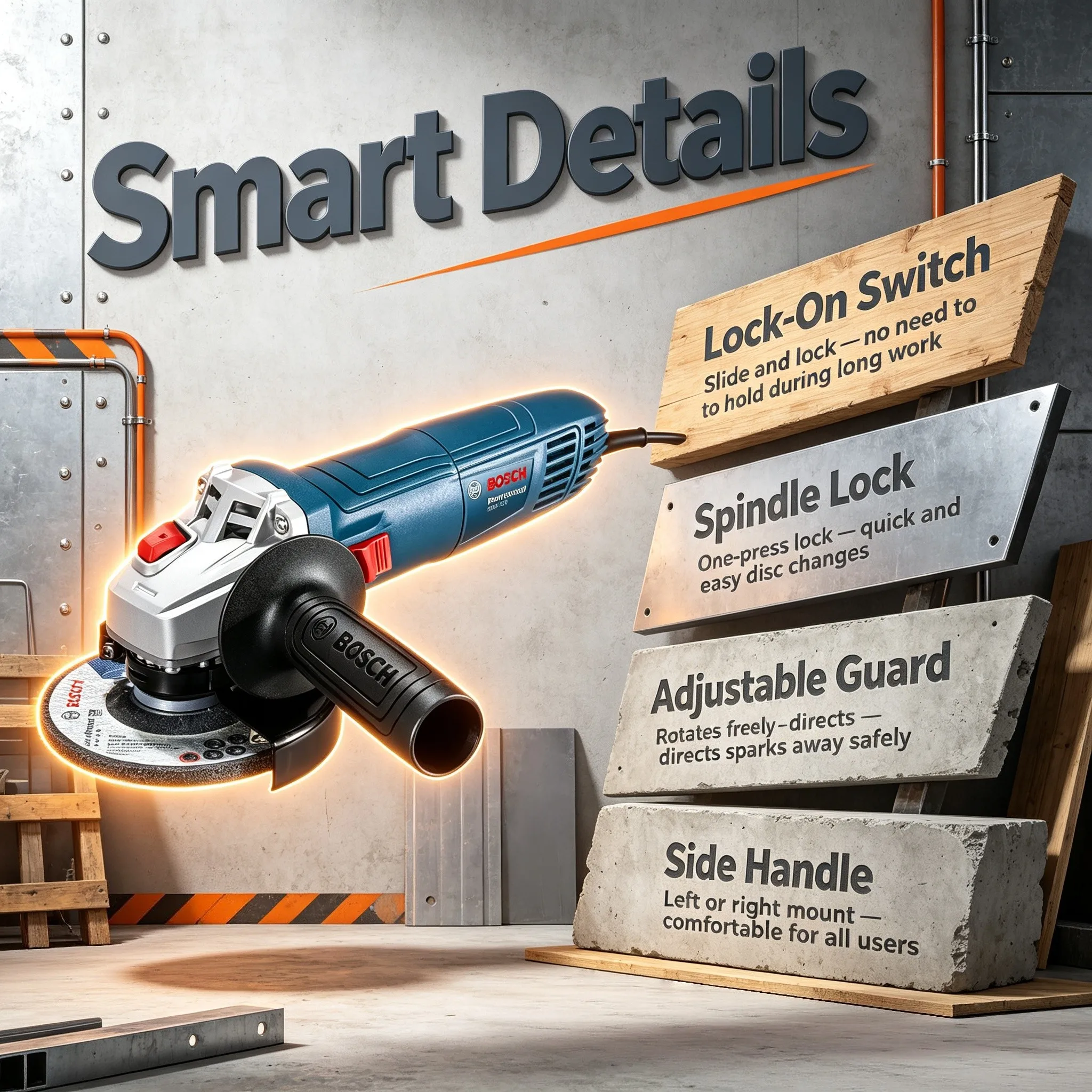 Power Tools Grinder - Bosch GWS 700 Angle Grinder Wired
