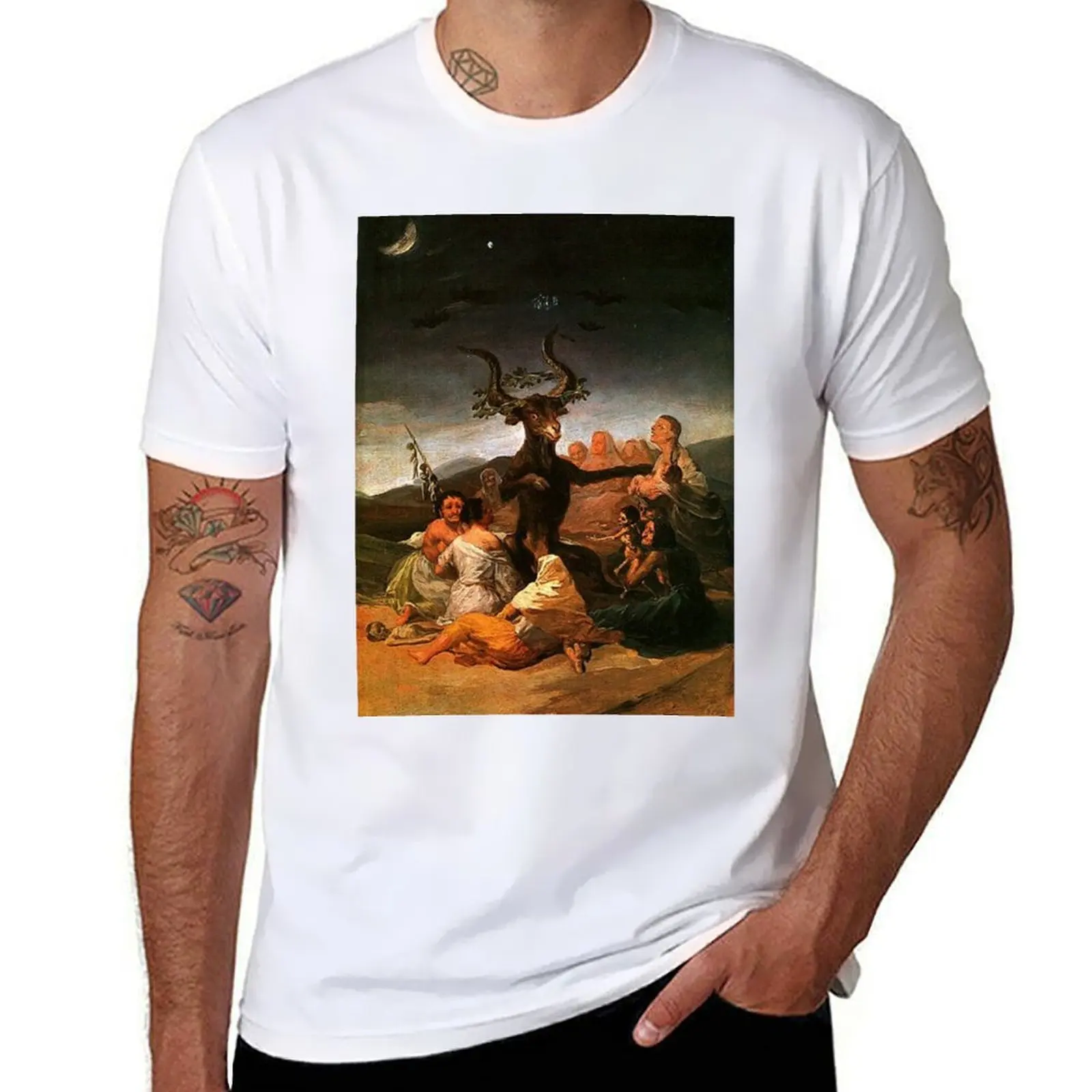 

The Sabbath of witches -Goya T-Shirt man t shirts high quality luxury brand essential t shirt T-Shirt