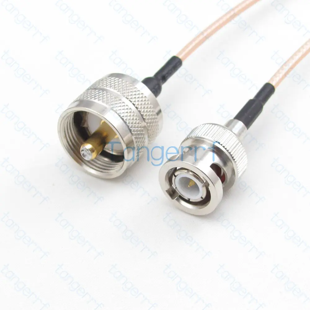 

BNC Male Plug to UHF Male PL-259 SO-239 Jumper Pigtail Cable RG316 50ohm Kable Straight Connector High Quality