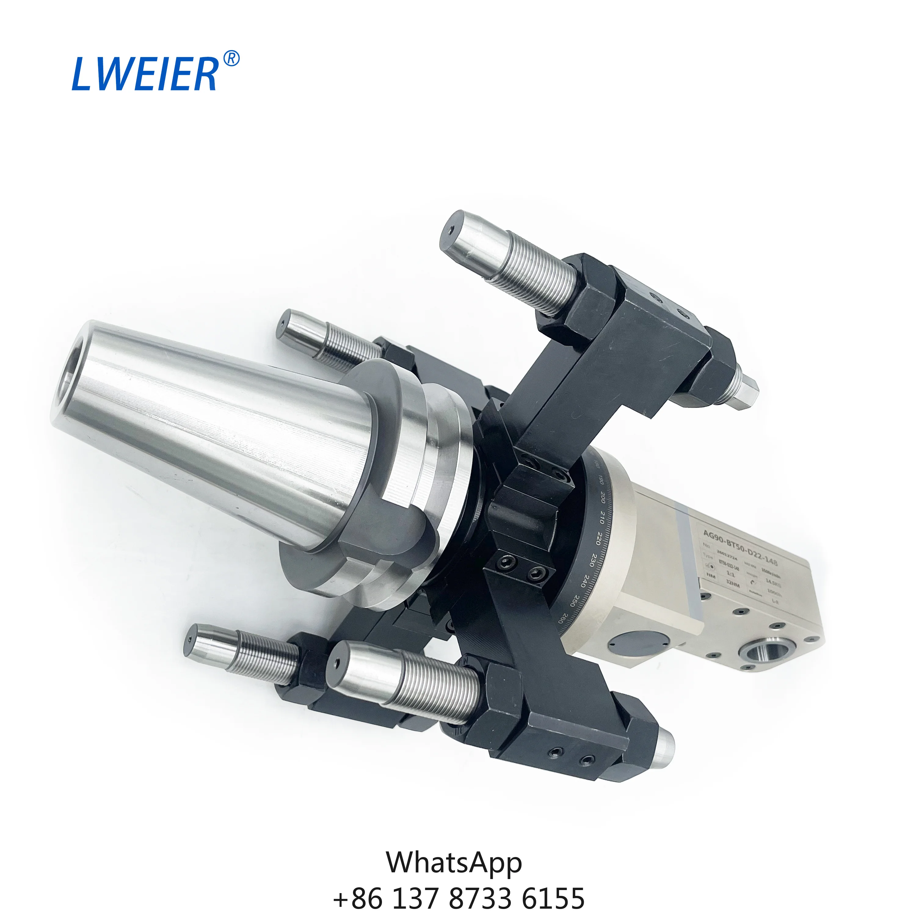 LWEIER BT50 Customized Side Milling Head With Four Column Angle Head High Rigidity And High Speed Milling Machine