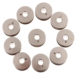 10Pcs Metal Spool Sewing Machine Accessories Industrial Bobbin Grooved Bobbin