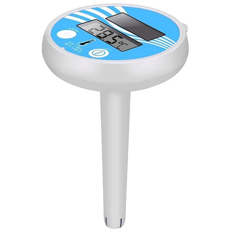 

Solar Powered Outdoor Pool Thermometer Waterproof Floating Digital LCD Display Spa Thermometer