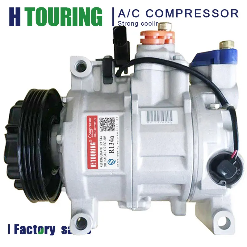 For Audi A4 B6 Air Conditioner Compressor 8E A6 4B V6 TDI CLIMATE 2.5 TDI 2000-2005 4B0260805J 8E0260805B 8E0260805C 8E0260805R 