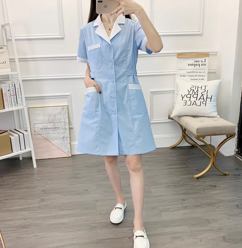 Women's Summer Thin Pharmacy Workwear Beauty Salon Doctor Nurse Clothing