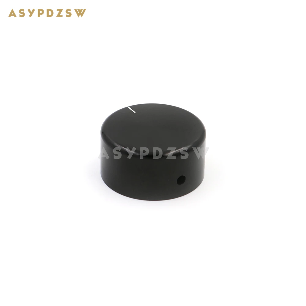 1 PCS 44*22mm Amplifier Volume potentiometer Aluminum knob High gloss Silver/Black (Optional)