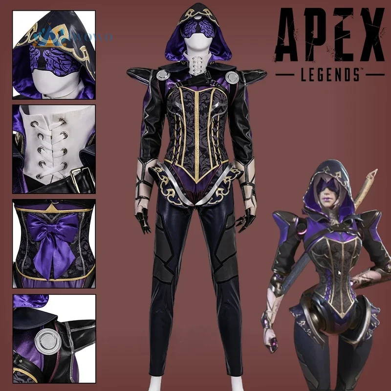 

Игра Apex Legends Ash Косплей Костюм Кружева Lethality Ashleigh Reid Экипировка Униформа Перчатки Рождественская вечеринка Женщины Девушки ЕС AS Размер