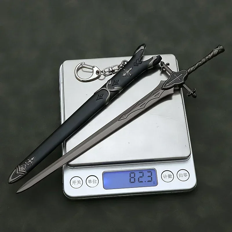 22Cm Lot/Verblijf Nacht Wapen Siegfried Balmunk Dargon Slayer Sabel Anime Metalen Katana Wapen Model Geschenken Perifeer Jongens Speelgoed