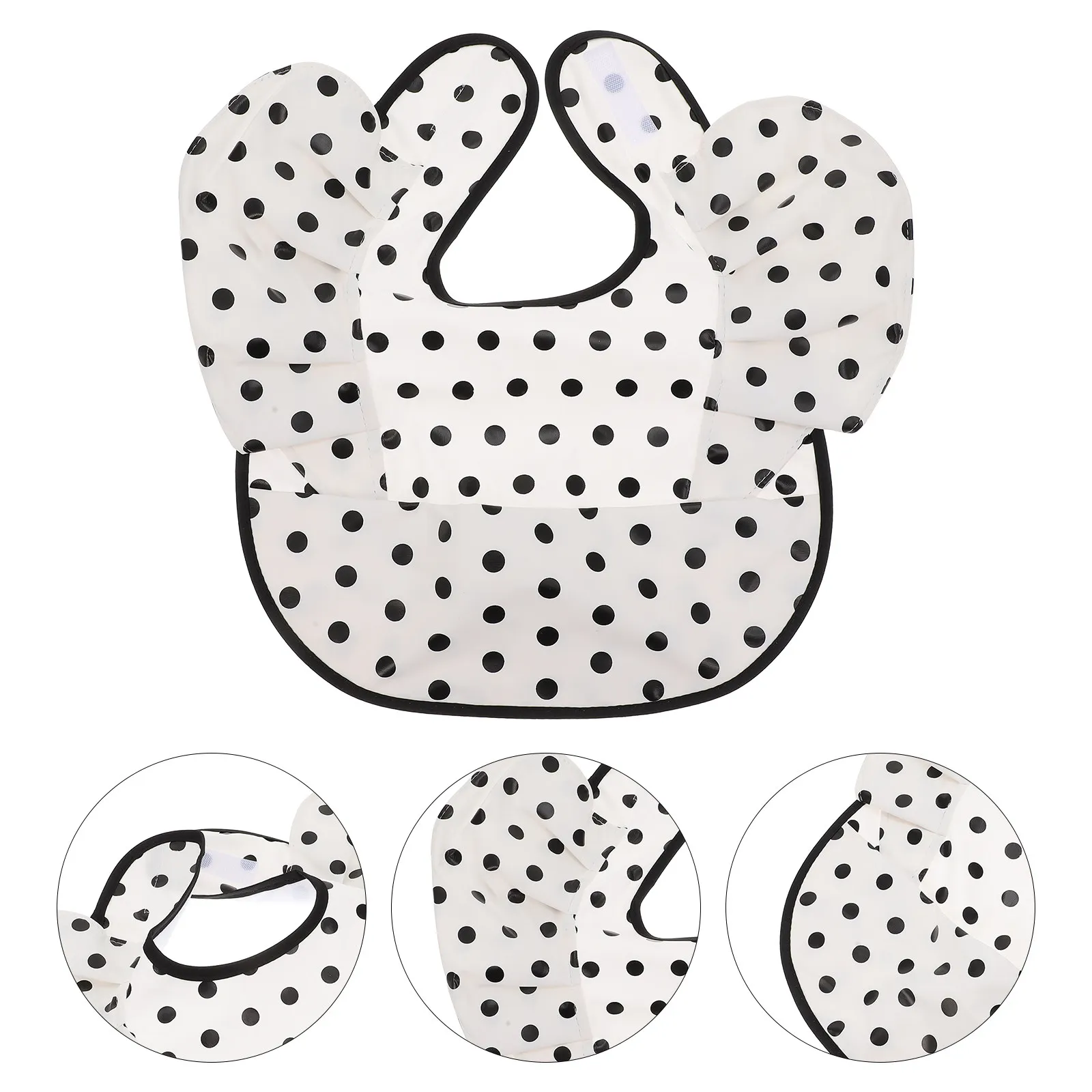 

Toddler Bib Apron Non Woven Fabric Waterproof No Odor No Harm Reusable Washable Full Coverage Drooling Teething Eating
