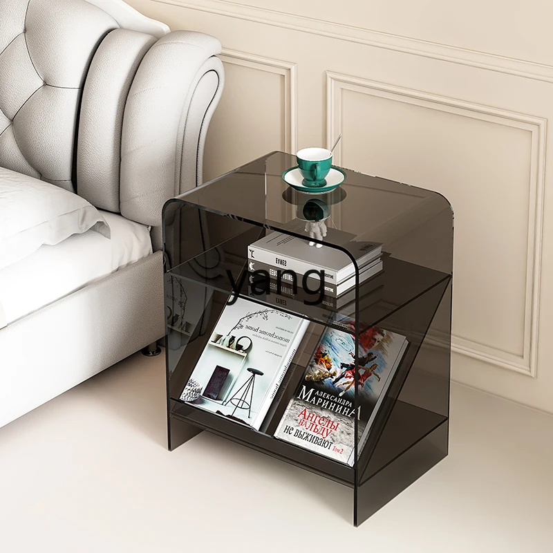 CX Light Luxury Design Acrylic Side Table Creative Corner Table Sofa Side Cabinet