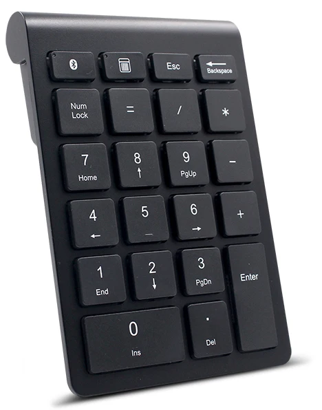 Bluetooth Numeric Keypad Wireless Number Pad 22-Key Portable Slim Financial Accounting Numpad for Laptop Computer Windows