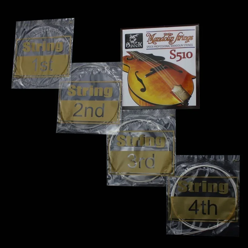 Exquisite Mandolin String Stainless Steel Strings 4pcs/set Mandolin Parts & Accessories