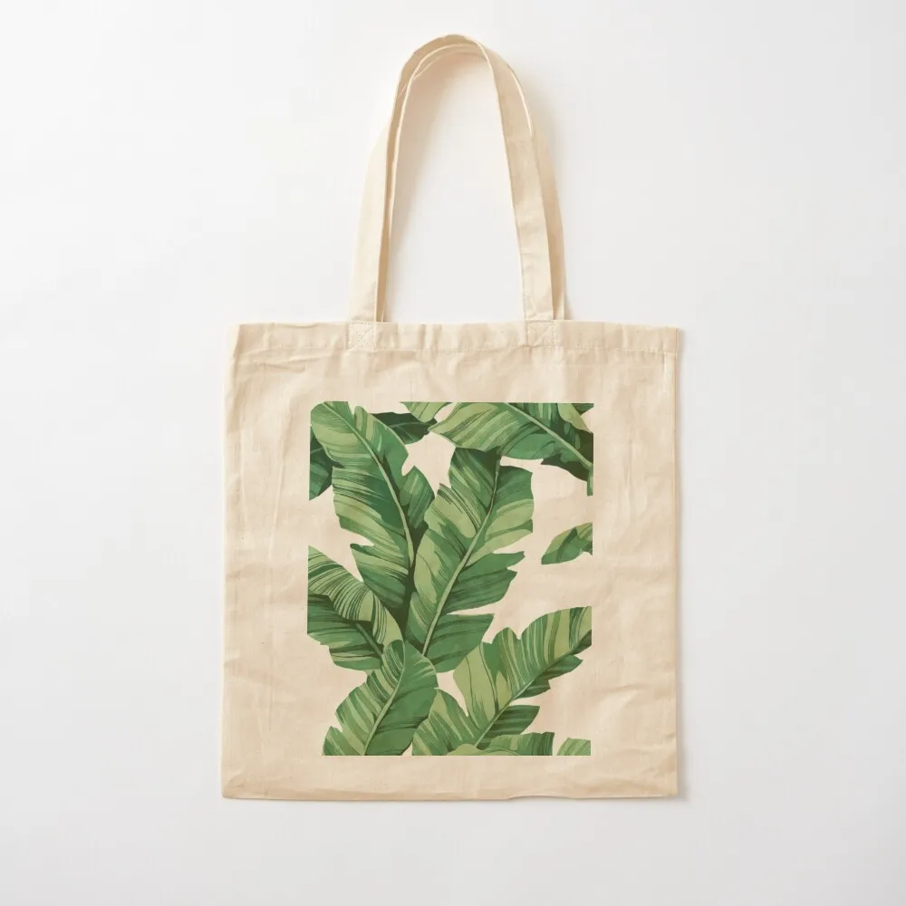 

Tropical banana leaves Tote Bag Canvas canvas tote bags Women's shopping bag Women bags