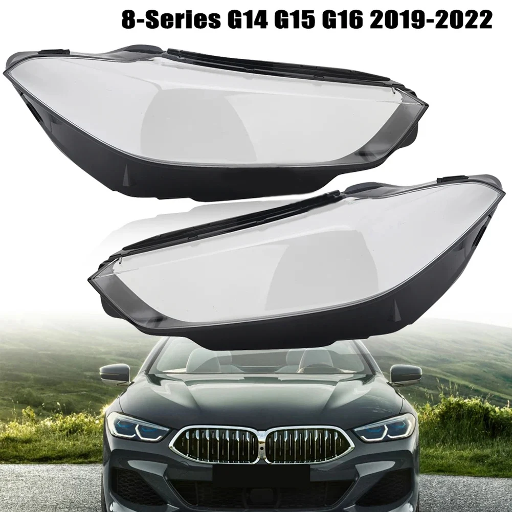 BMW 8 시리즈 G15 2019-2022 헤드 램프 유리 렌즈 교체 쉘 용 BB-프론트 헤드 라이트 투명 커버 전등 갓