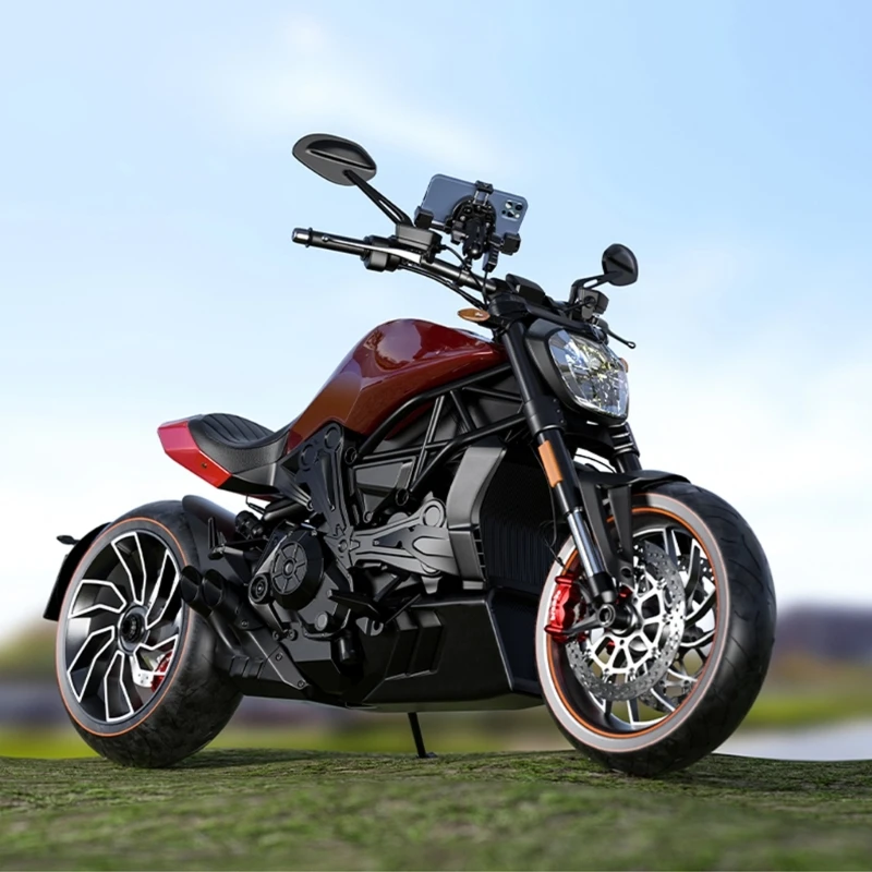 Dropship Motorcycle Phone Mount Holder Bracket with USB C Fast Charging Rearview Handlebar Mount Shockproof Phone Holder