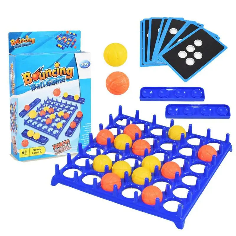 Jeu de balle rebondisnoyaux pour la famille, jeux de défi rebondissants, fournitures de fête, jouet rebondissant de bureau, cadeaux pour enfants