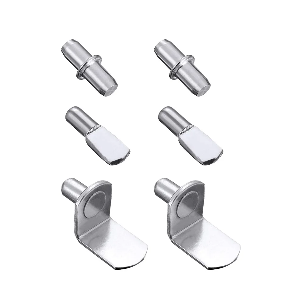 

60Pcs Stainless Steel Shelf Brackets Durable for Home Store Office Use Shelf Support Shelving Brackets