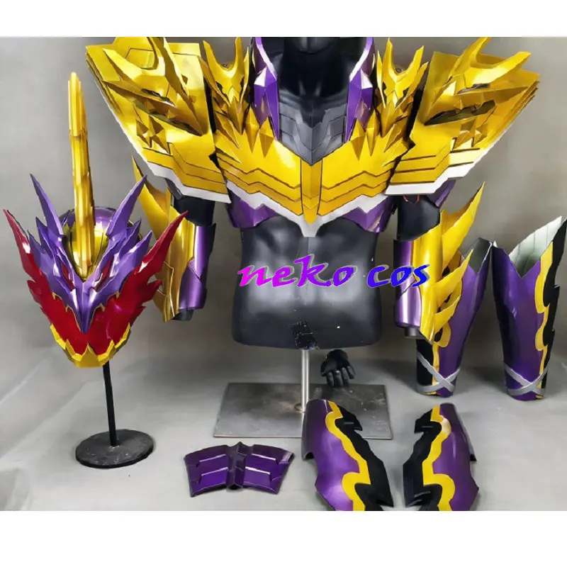 nekocos Rider saber Rider Calibur Jaou Dragon bodysuit jumpsuit with gloves  Cosplay costume