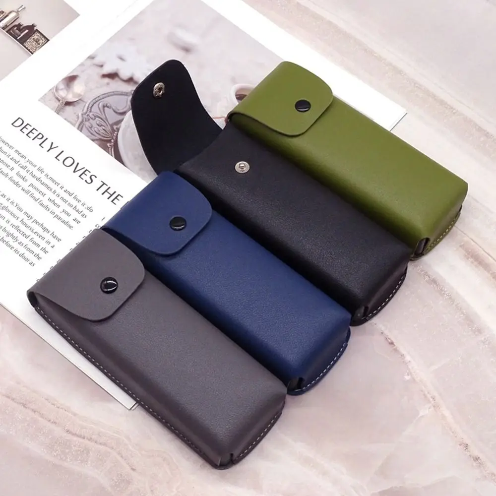 Case PU Leather Eyewear Protector Containers Glasses Case Spectacle Case Sunglasses Case Eyeglass Box Waistpack Glasses Box