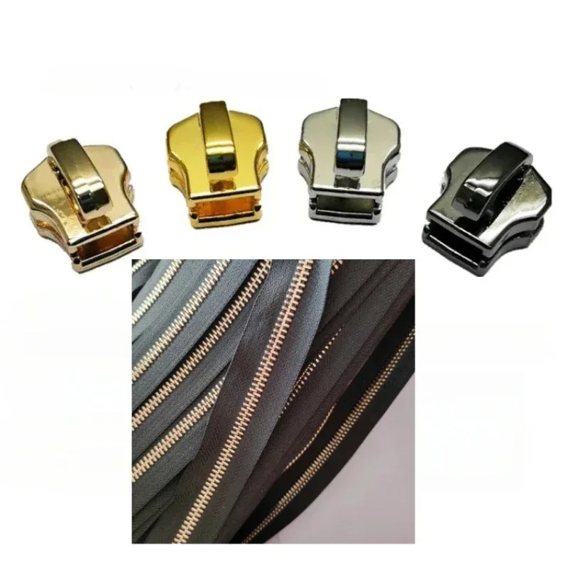 

20pcs/Lot Non Lock Vintage YKK Pull Slider Head for Metal Chain Leather Craft Diy Box Handbag Tailor Sewing Accessories