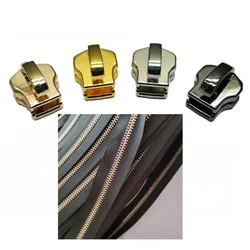 20pcs/Lot Non Lock Vintage YKK Pull Slider Head for Metal Chain Leather Craft Diy Box Handbag Tailor Sewing Accessories