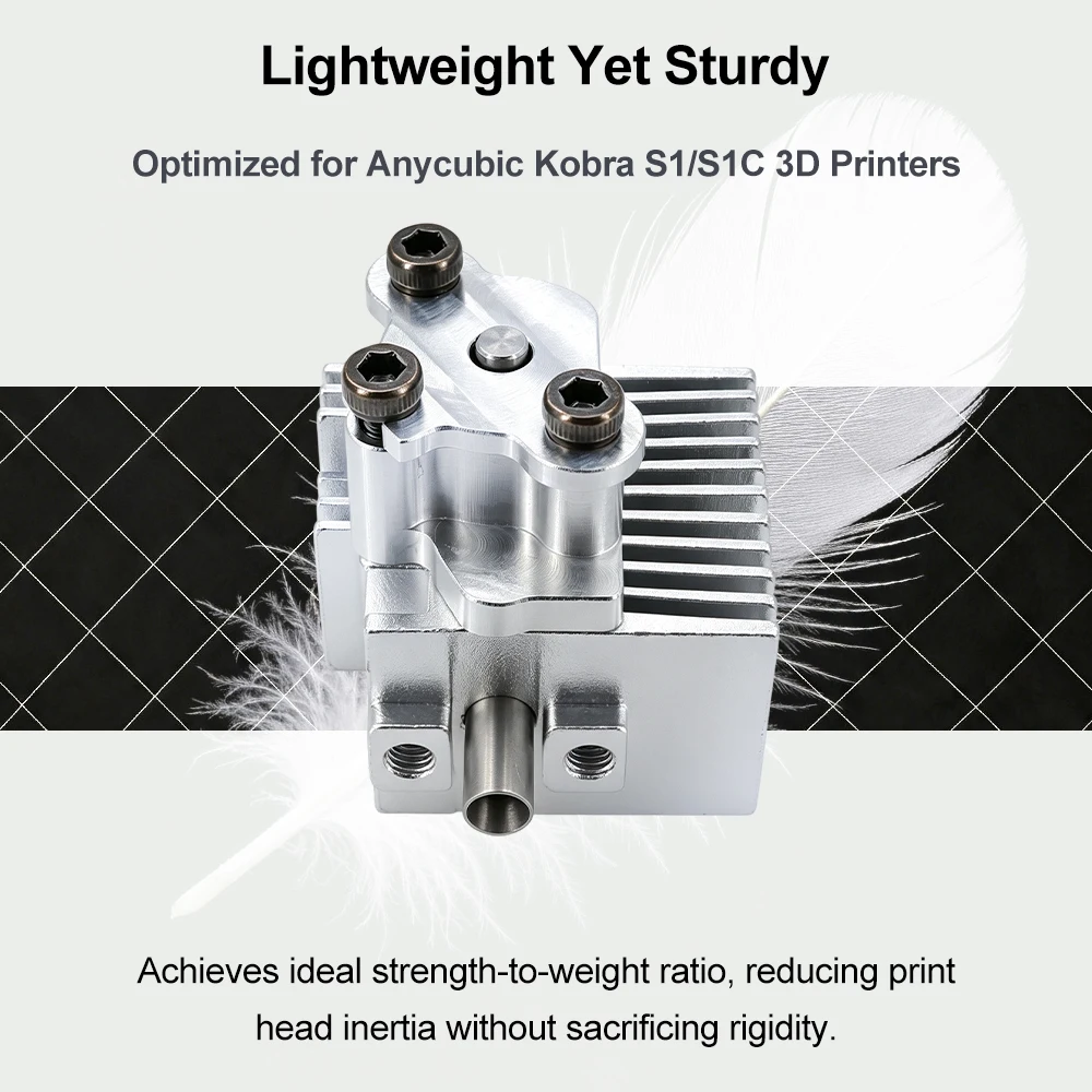 Zestaw do szybkiej wymiany hotendu kompatybilny z Anycubic Kobra S1 S1C Combo, aluminiowy radiator, zamiennik czujnika do drukarki 3D — zdjęcie produktu 3