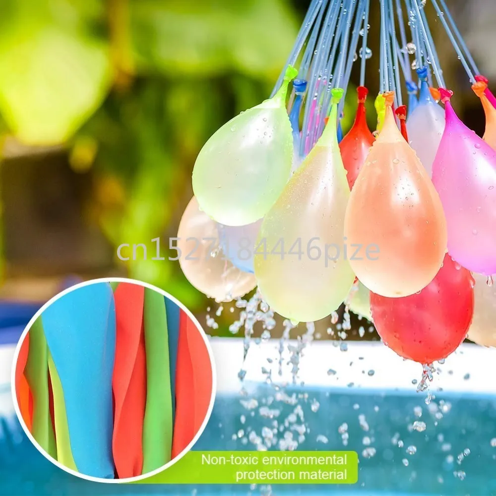 111 buah/tas mengisi balon air lucu musim panas mainan luar ruangan balon bundel balon air bom mainan Gag baru untuk anak-anak