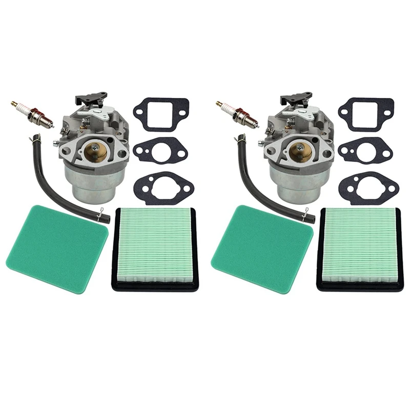 2 set Carburetor + Gasket + Air Filter Plug for Honda GCV160 Engine HRB216 HRR216 HRS216 HRT216 HRZ216 Lawn Mower