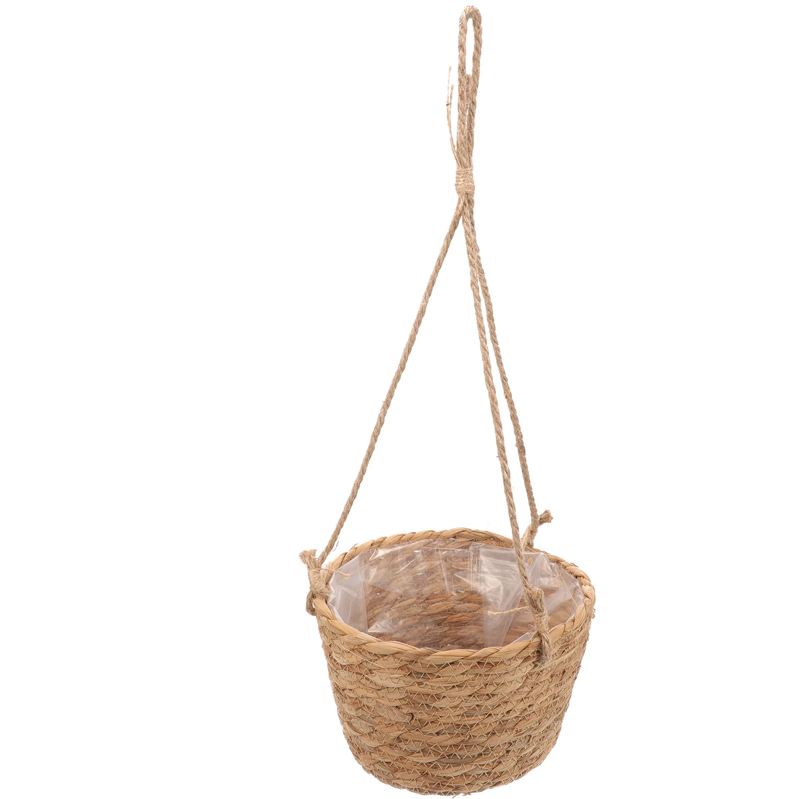 

Woven Hanging Plant Pot for Indoor Outdoor Gardens Home Balcony Wall Mount Basket Decorative Flower Container Shelves Living