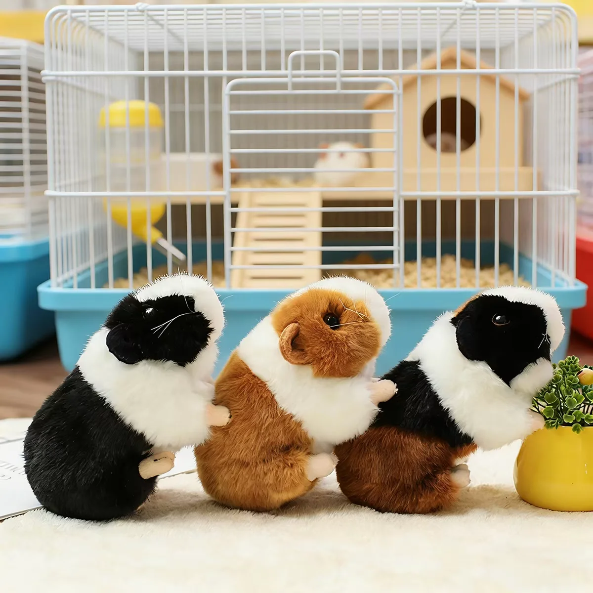 Realistisches Meerschweinchen-Plüschtier – Kindergeschenk, Stofftier, weich und sicher für Geburtstage