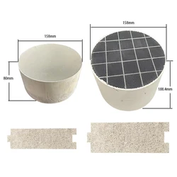 Silicon Carbide DPF 158*188.4mm  and Ceramic DOC 158*80mm