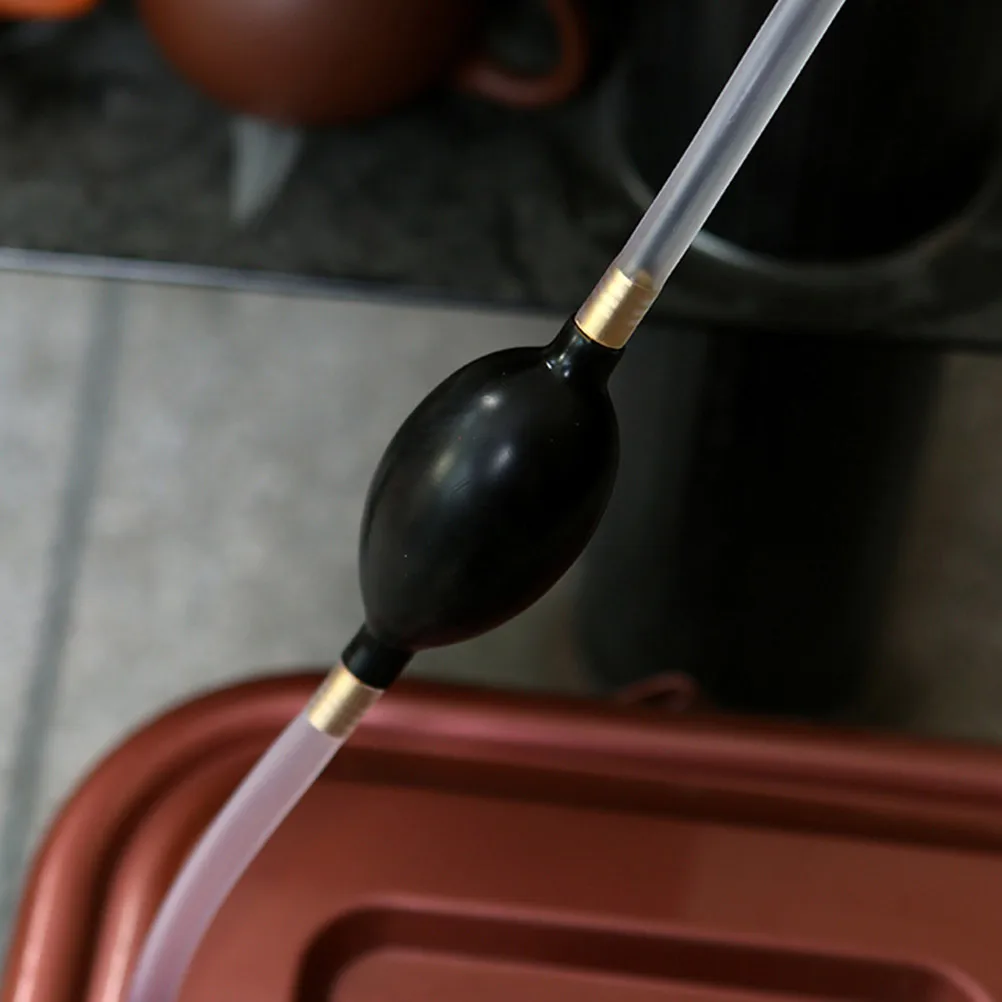 

1 set 1 Set Tea Tray Drain Hose With Suction Ball Silicone Copper Material Flexible Drainage Set For Tea Ceremony Practical