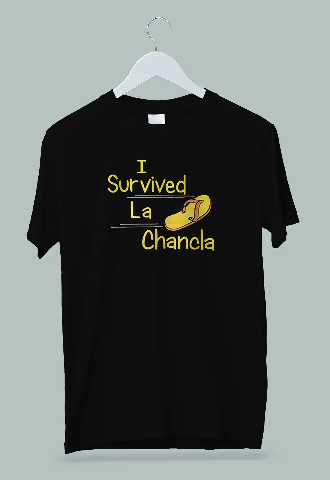 Unisex T-shirts For Men Women Summer Tees Cotton Luxury Brand Vintage OversizedI Survived La Chancla Sandal T-Shirt S-2XL