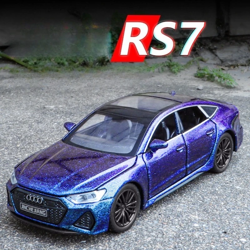 

1:32 RS7 Simulation Alloy Sound and Light Pull Back Car Model Toy Car Model Boy Gift Diecast Alloy Car Model Collectible