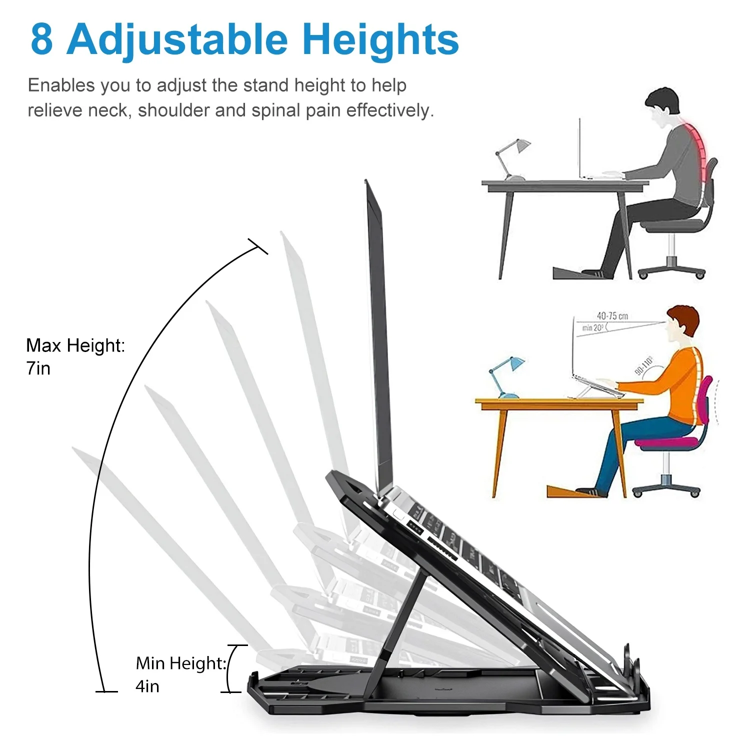 360º Rotating Laptop Lift Stand Desktop Laptop Lift Stand Tablet Stand Laptop Stand  Laptop Accessories