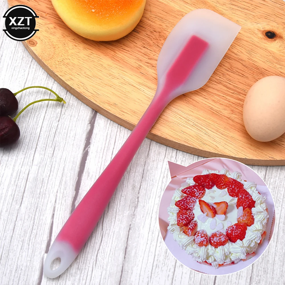 27cm Semi Transparent Silicone Spatula Baking Cream Butter Cake Spatula Mixing Batter Scrapers Kitchen Utensils Cooking Tools